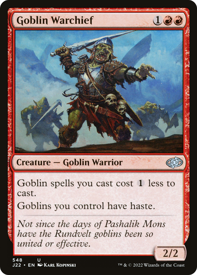 Image of Goblin Warchief (J22-548) - Jumpstart 2022