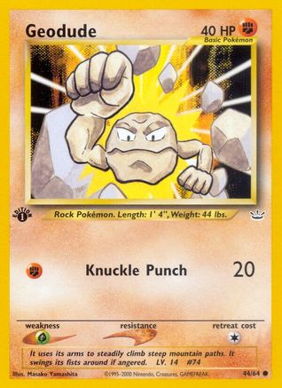 Image of Geodude 044/64  - Unlimited Neo Revelation - Common