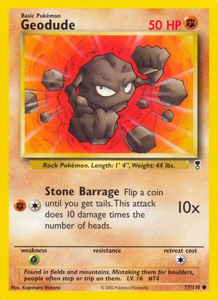 Image of Geodude 077/110  - Reverse Holofoil Legendary Collection - Common