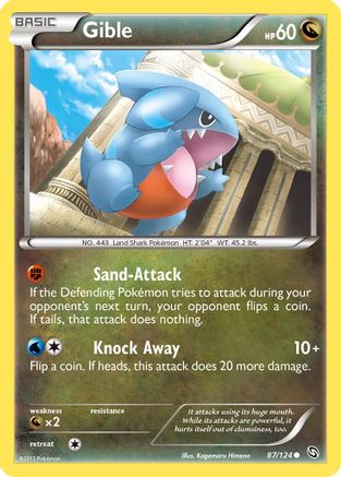 Image of Gible (87) 087/124  - Reverse Holofoil Dragons Exalted - Common