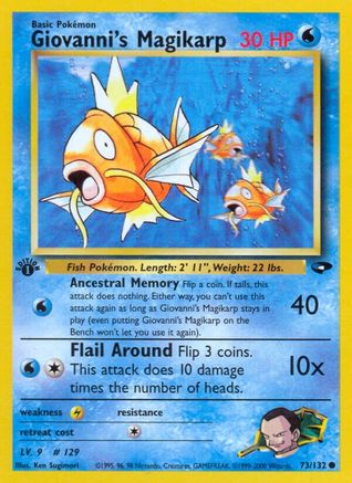 Image of Giovanni's Magikarp 073/132  - Unlimited Gym Challenge - Common