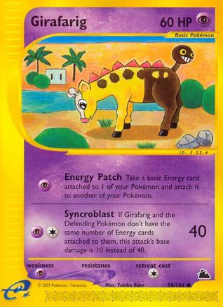 Image of Girafarig 058  Skyridge - Common