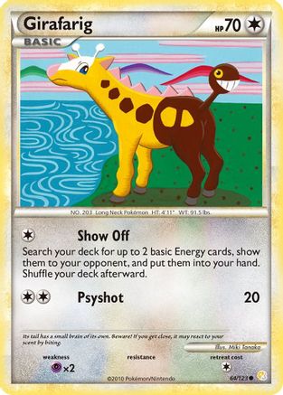 Image of Girafarig 064  HeartGold SoulSilver - Common