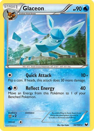 Image of Glaceon 030  Dark Explorers - Rare