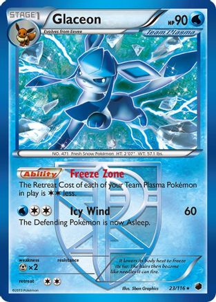 Image of Glaceon (Team Plasma) 023/116  Plasma Freeze - Rare