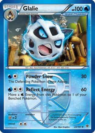 Image of Glalie (Team Plasma) 022/101  - Reverse Holofoil Plasma Blast - Uncommon