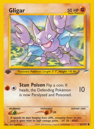 Image of Gligar 067/105  - Unlimited Neo Destiny - Common