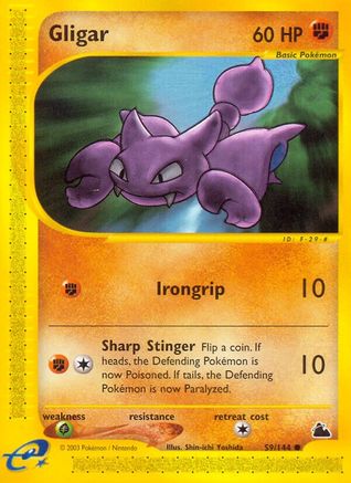 Image of Gligar 059  - Reverse Holofoil Skyridge - Common