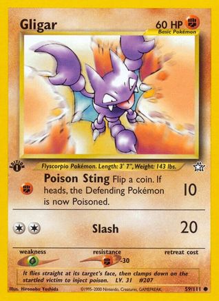 Image of Gligar 059/111  - Unlimited Neo Genesis - Common