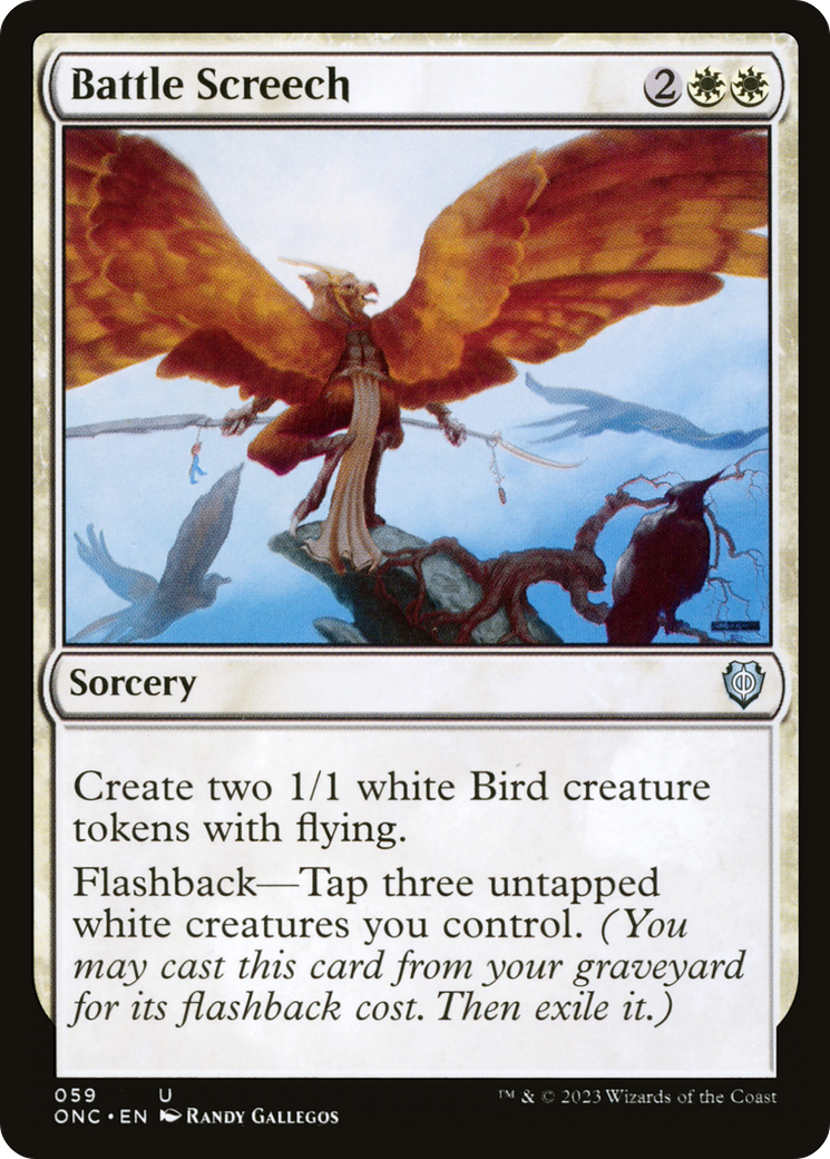 Image of Battle Screech (ONC-059) - Phyrexia: All Will Be One Commander