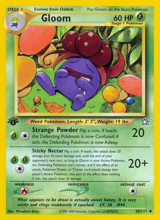 Image of Gloom 036/111  - 1st Edition Neo Genesis - Uncommon