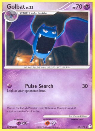 Image of Golbat 050  - Reverse Holofoil Mysterious Treasures - Uncommon