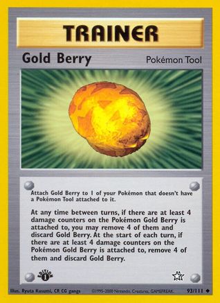 Image of Gold Berry 093/111  - 1st Edition Neo Genesis - Uncommon