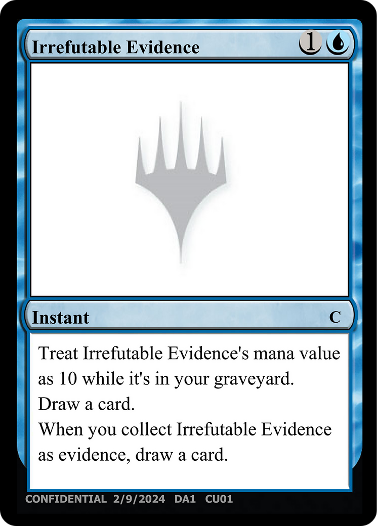 Image of Irrefutable Evidence (UNK-CU01) - Unknown Event