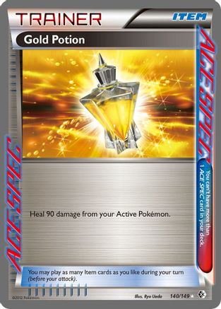 Image of Gold Potion 140  - Holofoil Boundaries Crossed - Rare Ace