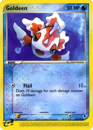Image of Goldeen 055/109  - Reverse Holofoil Ruby and Sapphire - Common