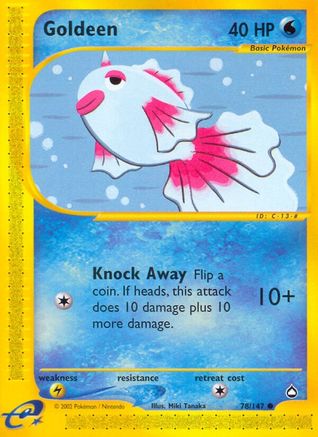 Image of Goldeen 078/147  - Reverse Holofoil Aquapolis - Common