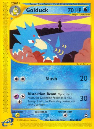 Image of Golduck (50a) 050  - Reverse Holofoil Aquapolis - Uncommon