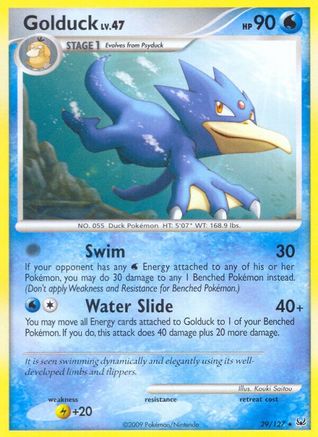 Image of Golduck 029  - Reverse Holofoil Platinum - Rare