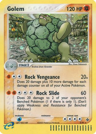 Image of Golem 005  - Holofoil Dragon - Holo Rare