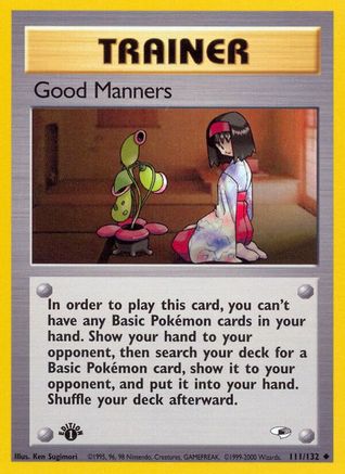 Image of Good Manners 111/132  - Unlimited Gym Heroes - Uncommon