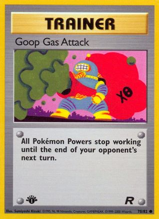 Image of Goop Gas Attack 078/82  - 1st Edition Team Rocket - Common