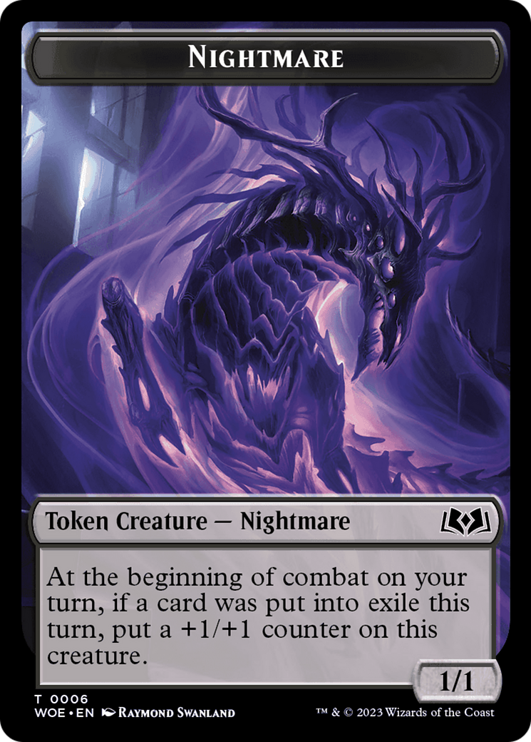 Image of Nightmare (TWOE-006) - Wilds of Eldraine Tokens Foil