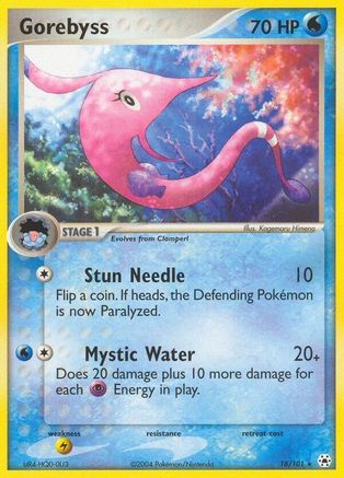 Image of Gorebyss 018/101  - Reverse Holofoil Hidden Legends - Rare