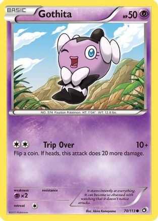 Image of Gothita (70) 070  - Reverse Holofoil Legendary Treasures - Common