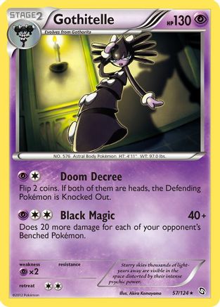Image of Gothitelle 057  - Reverse Holofoil Dragons Exalted - Rare