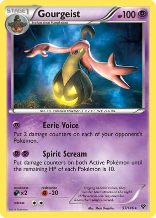 Image of Gourgeist 057/146  - Reverse Holofoil XY Base Set - Holo Rare