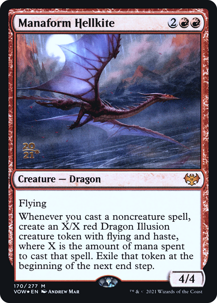 Image of Manaform Hellkite (PRE-170) - Innistrad: Crimson Vow Promos Foil