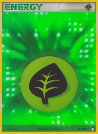 Image of Grass Energy 103/108  - Holofoil Power Keepers - Rare