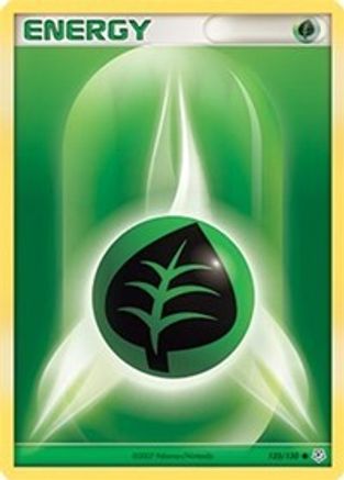 Image of Grass Energy 123/130  - Reverse Holofoil Diamond and Pearl - Common