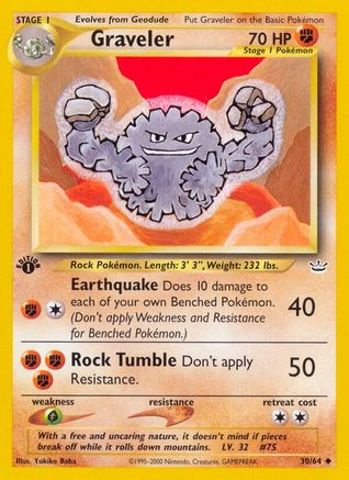 Image of Graveler 030/64  - 1st Edition Neo Revelation - Uncommon