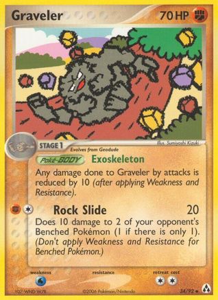 Image of Graveler 034/92  Legend Maker - Uncommon