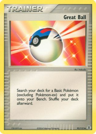 Image of Great Ball 092  FireRed & LeafGreen - Uncommon