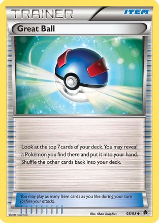 Image of Great Ball 093/98  - Reverse Holofoil Emerging Powers - Uncommon