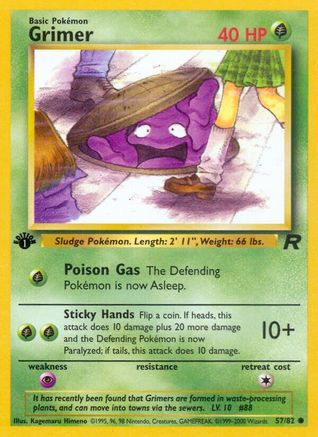 Image of Grimer 057/82  - Unlimited Team Rocket - Common