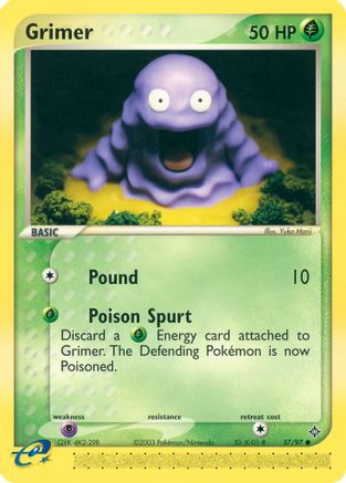Image of Grimer 057/97  - Reverse Holofoil Dragon - Common