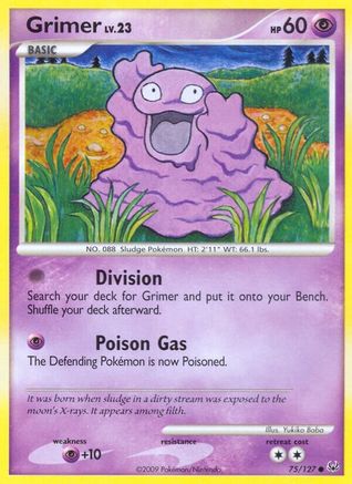 Image of Grimer 075  - Reverse Holofoil Platinum - Common