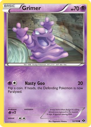Image of Grimer 052  - Reverse Holofoil Next Destinies - Common