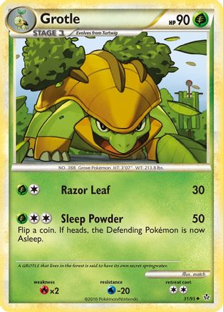 Image of Grotle 031  - Reverse Holofoil Unleashed - Uncommon