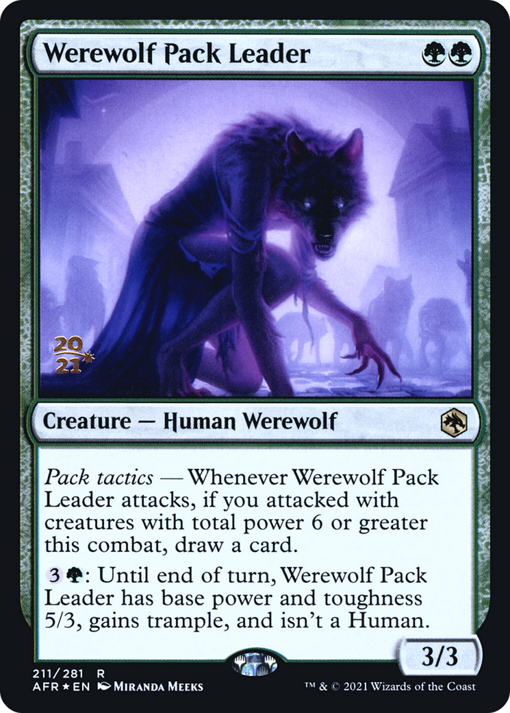 Image of Werewolf Pack Leader (PRE-211S) - Adventures in the Forgotten Realms Promos Foil