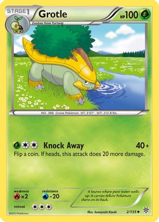 Image of Grotle 002  - Reverse Holofoil Plasma Storm - Uncommon