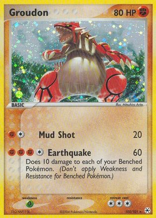 Image of Groudon 102  - Holofoil Hidden Legends - Secret Rare