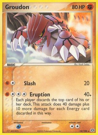 Image of Groudon 014/106  Emerald - Rare