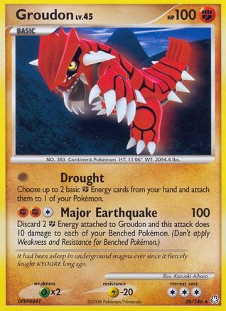 Image of Groudon 029  Legends Awakened - Rare