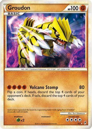 Image of Groudon (Shiny) SL4  - Holofoil Call of Legends - Shiny Holo Rare