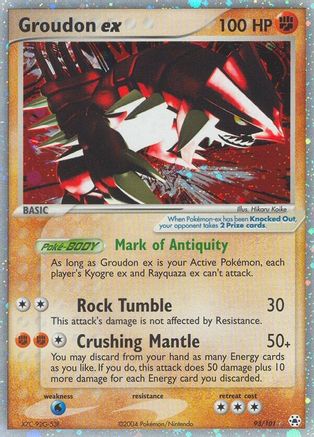 Image of Groudon ex 093  - Holofoil Hidden Legends - Ultra Rare